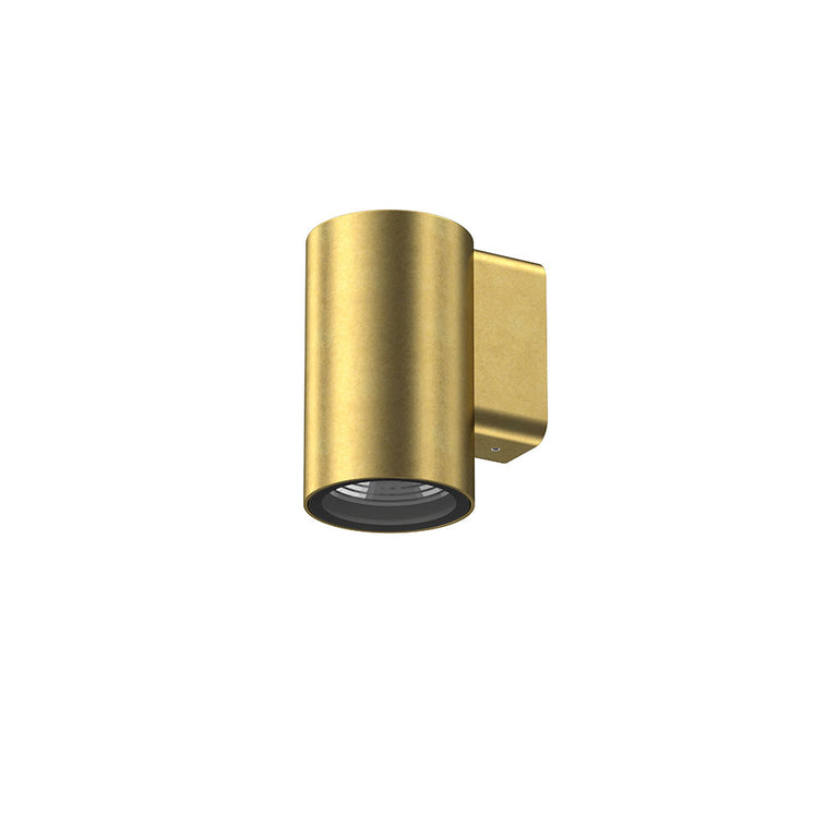LumenaPro 8W 24V DC 3-Wire LED Dimmable Fixed Wall Pillar Light Natural Brass - AQL-861-B6
