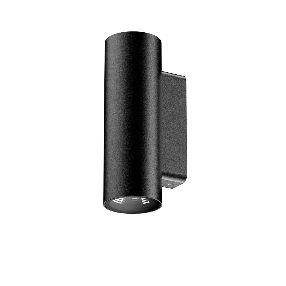 LumenaPro 16W 24V DC 3-Wire Dimmable Up & Down LED Wall Pillar Light Black Brass - AQL-862-B2