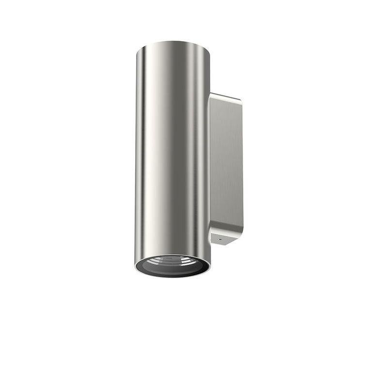 LumenaPro 16W 24V DC 3-Wire Dimmable Up & Down LED Wall Pillar Light Brushed Chrome - AQL-862-B1