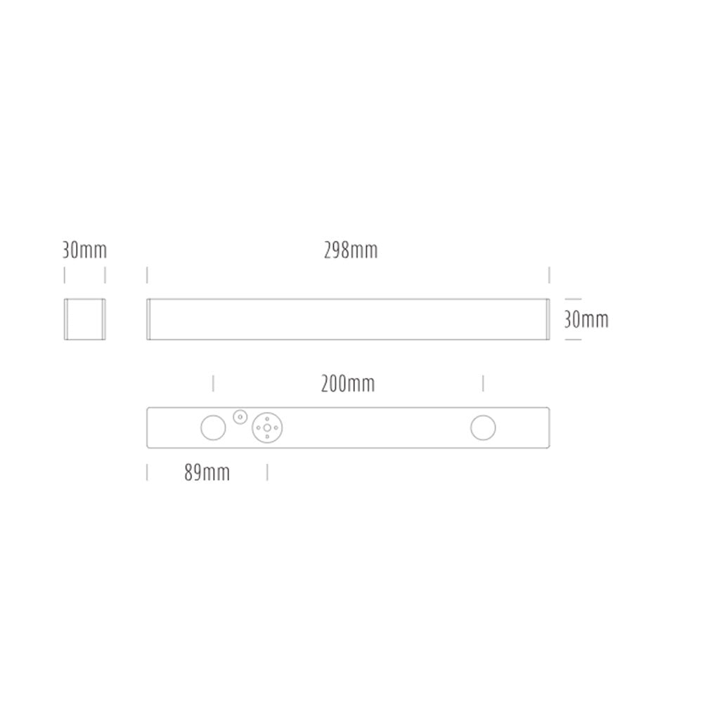 LumenaPro 10W 24V DC 2-Wire Dimmable LED Linear Surface Light Bronze - AQL-970-A3