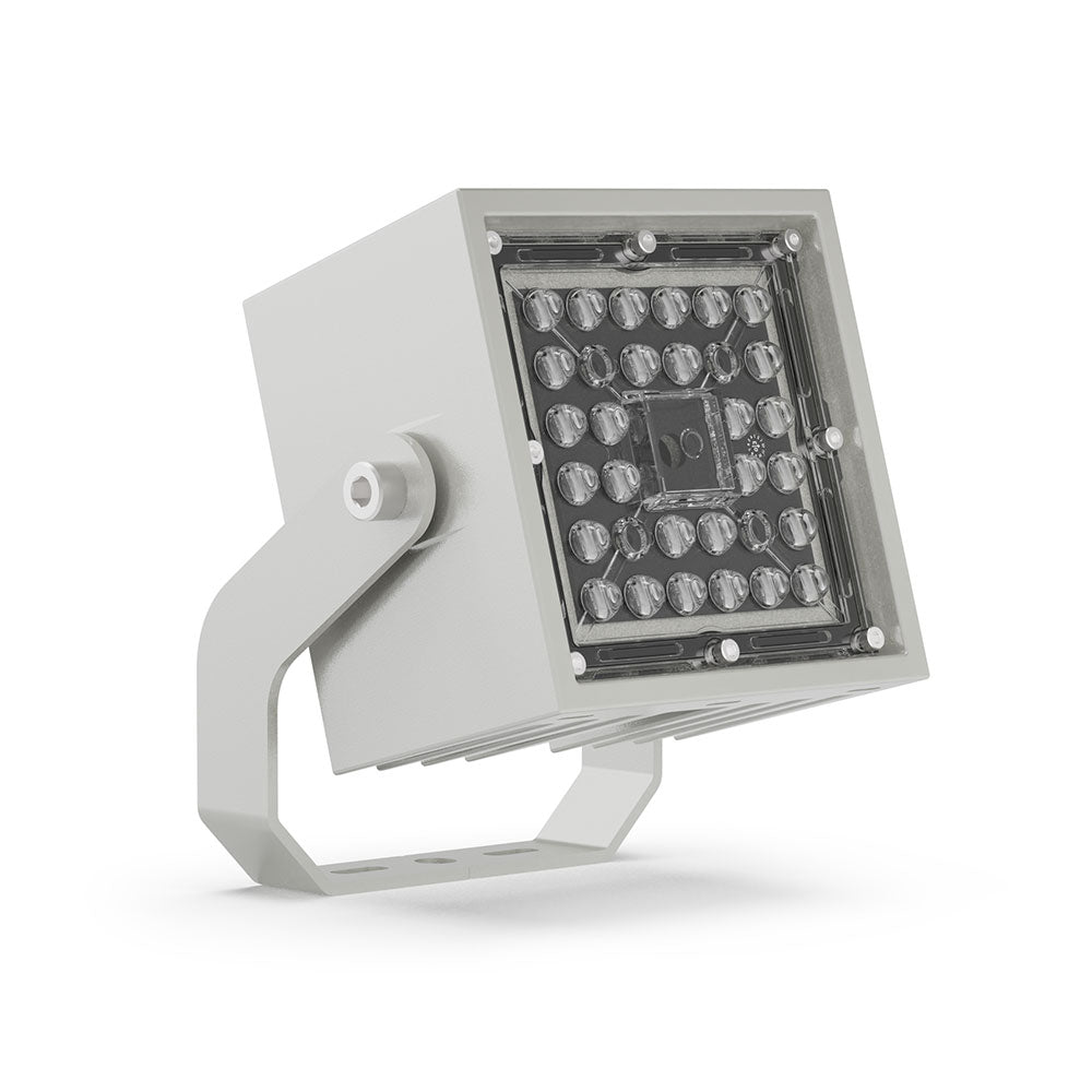LumenaPro 50W 24V DC LED Dimmable Compact Projector Light Silver / RGBW - AQL-985-A1