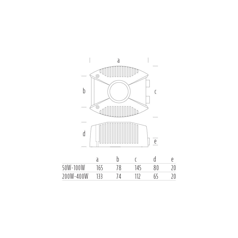 Aquatran 100W 12V AC Weatherproof LED Driver IP67 - AQO12-100