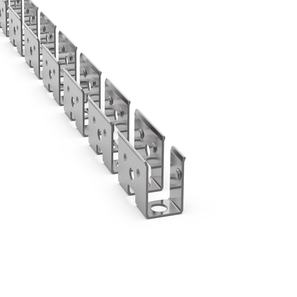 1 Meter Bendable Stainless Steel LED Strip Extrusion - AQS-402-ACC-02