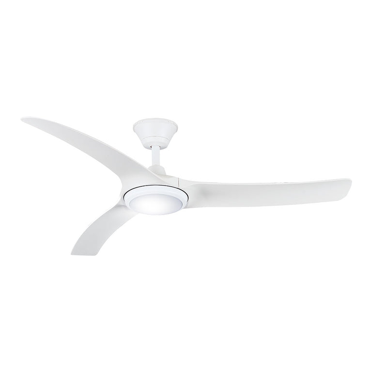 Aqua V2 70" IP66 DC Ceiling Fan with 18W Dimmable CCT LED / Matt White- AIPL2670
