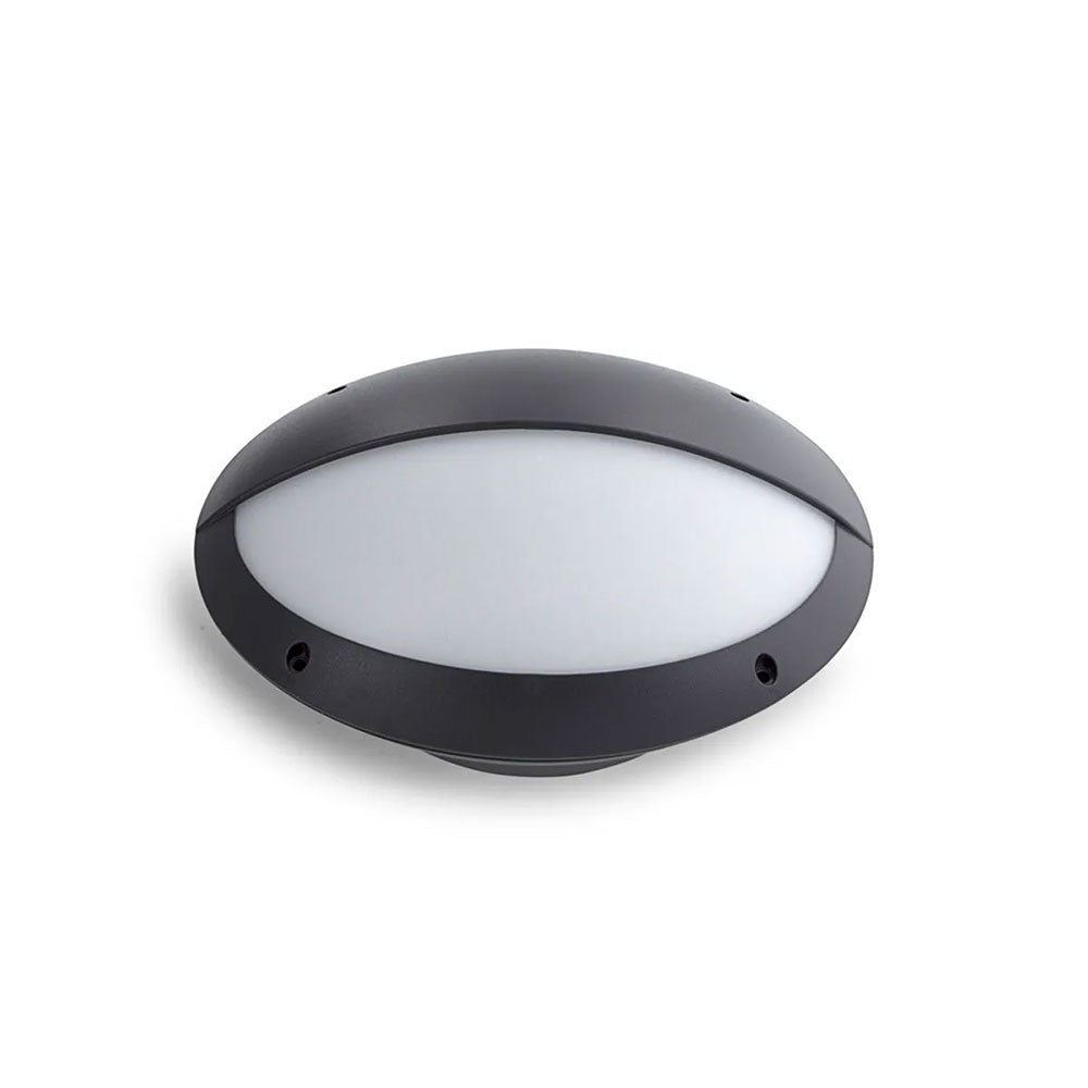 Oval 12W LED Bunker Light Tri-Colour IP66 - AT3016/BLK/OH/TRI
