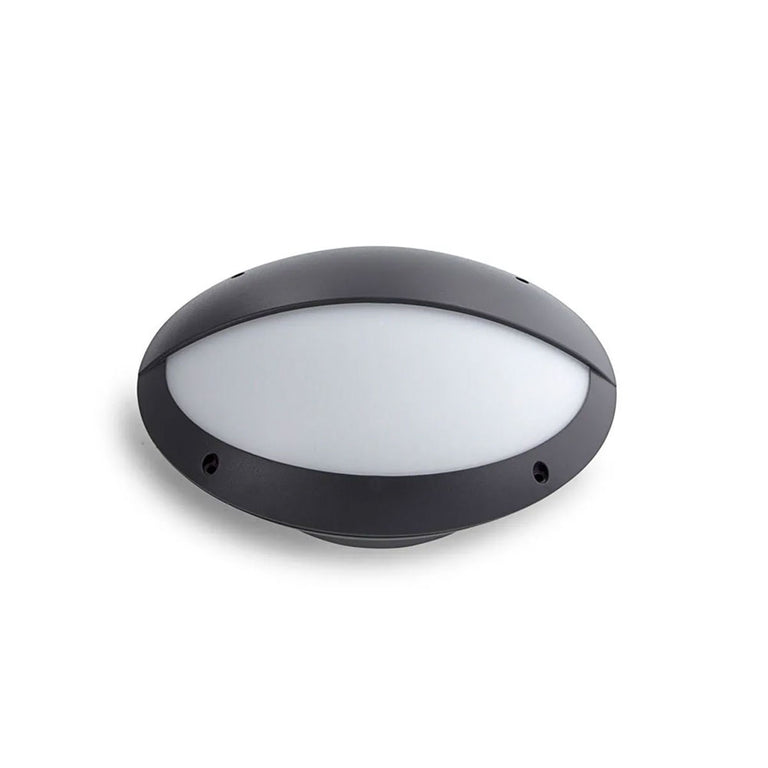 Oval 12W LED Bunker Light Tri-Colour IP66 - AT3016/BLK/OH/TRI
