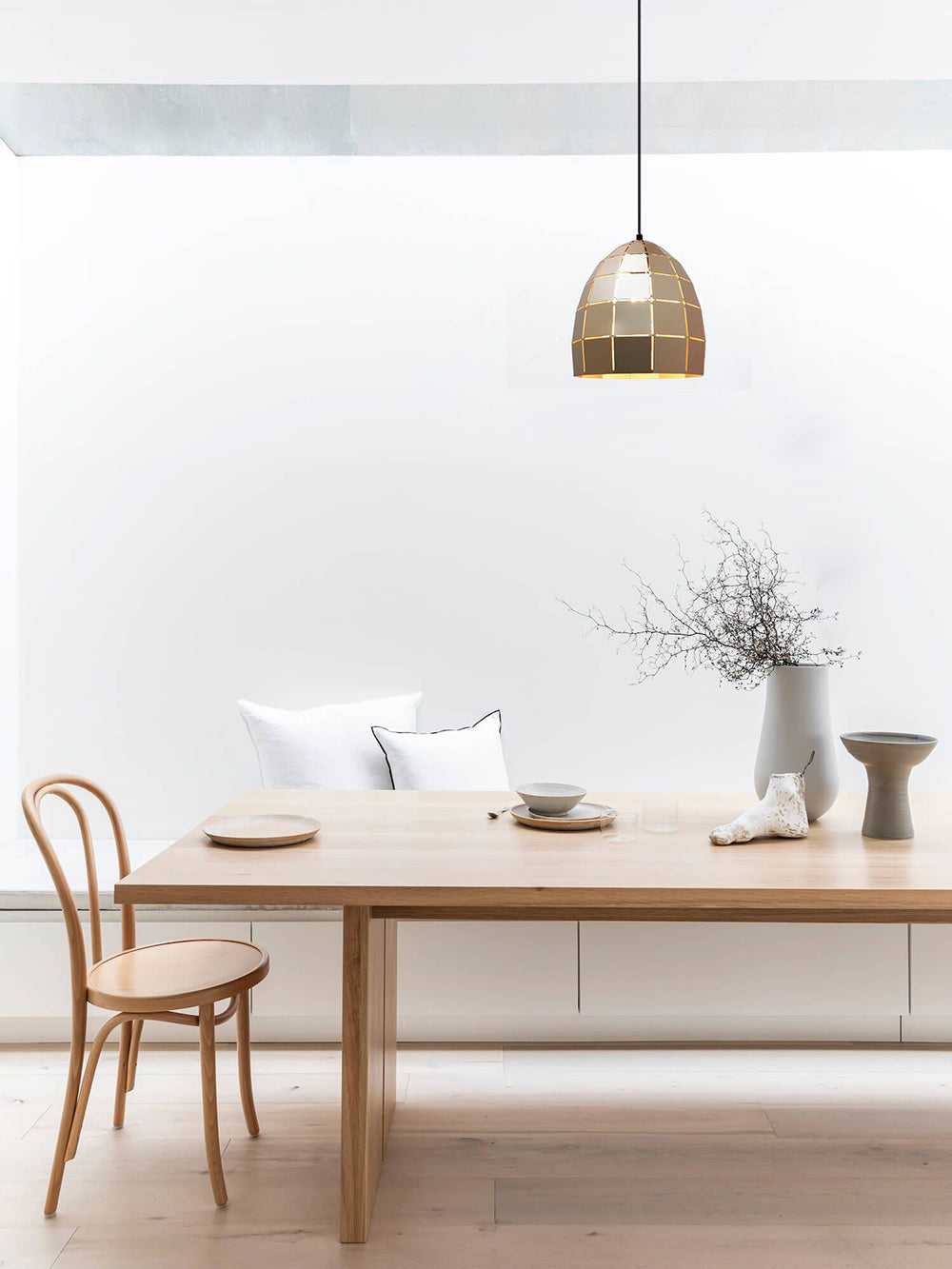 Ellipse Shape Pendant Champagne Gold - Armis5