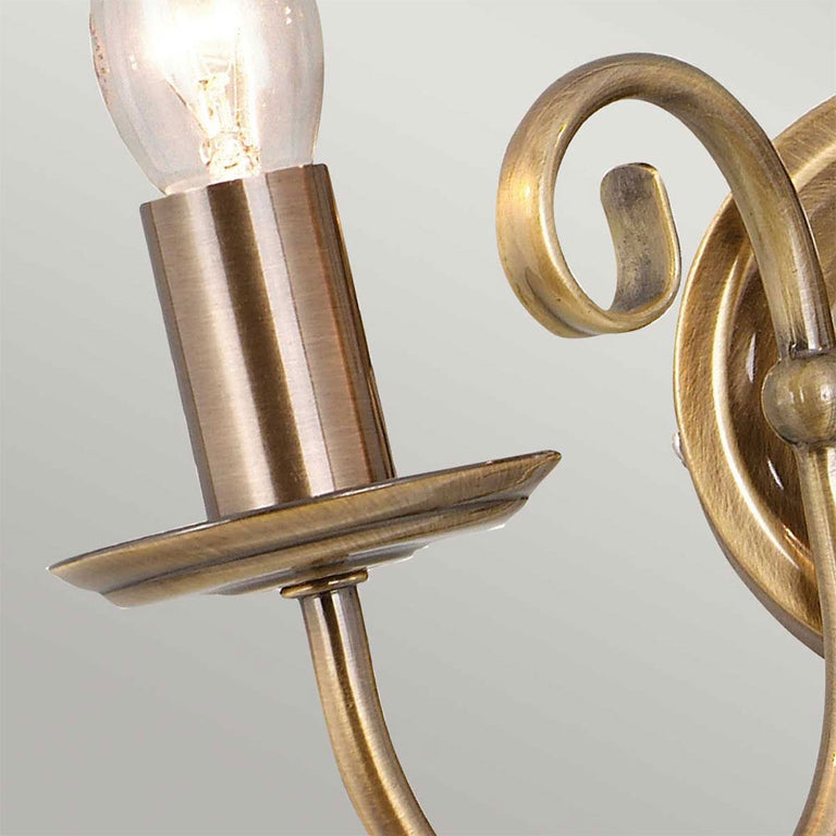 Artisan 2 Light Wall Light Aged Brass - ART2-AGD-BRASS