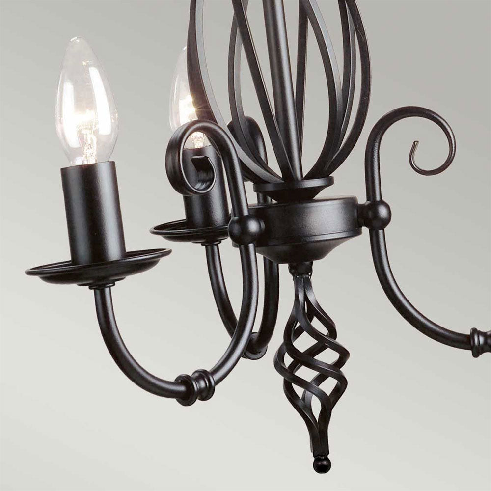 Artisan 3 Light Chandelier Black - ART3-BLACK