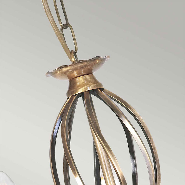 Artisan 5 Light Chandelier Aged Brass - ART5-AGD-BRASS