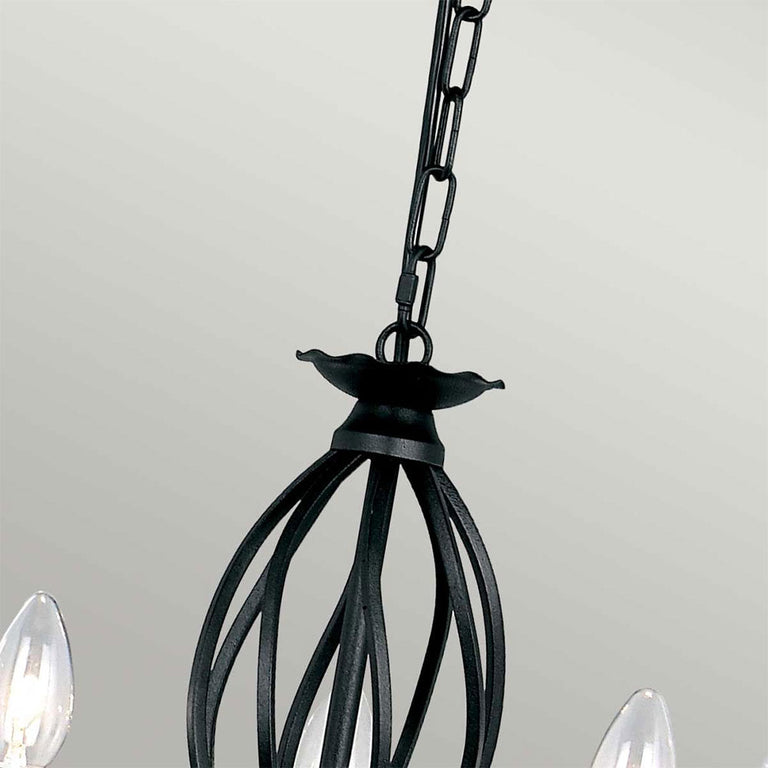 Artisan 5 Light Chandelier Black - ART5-BLACK