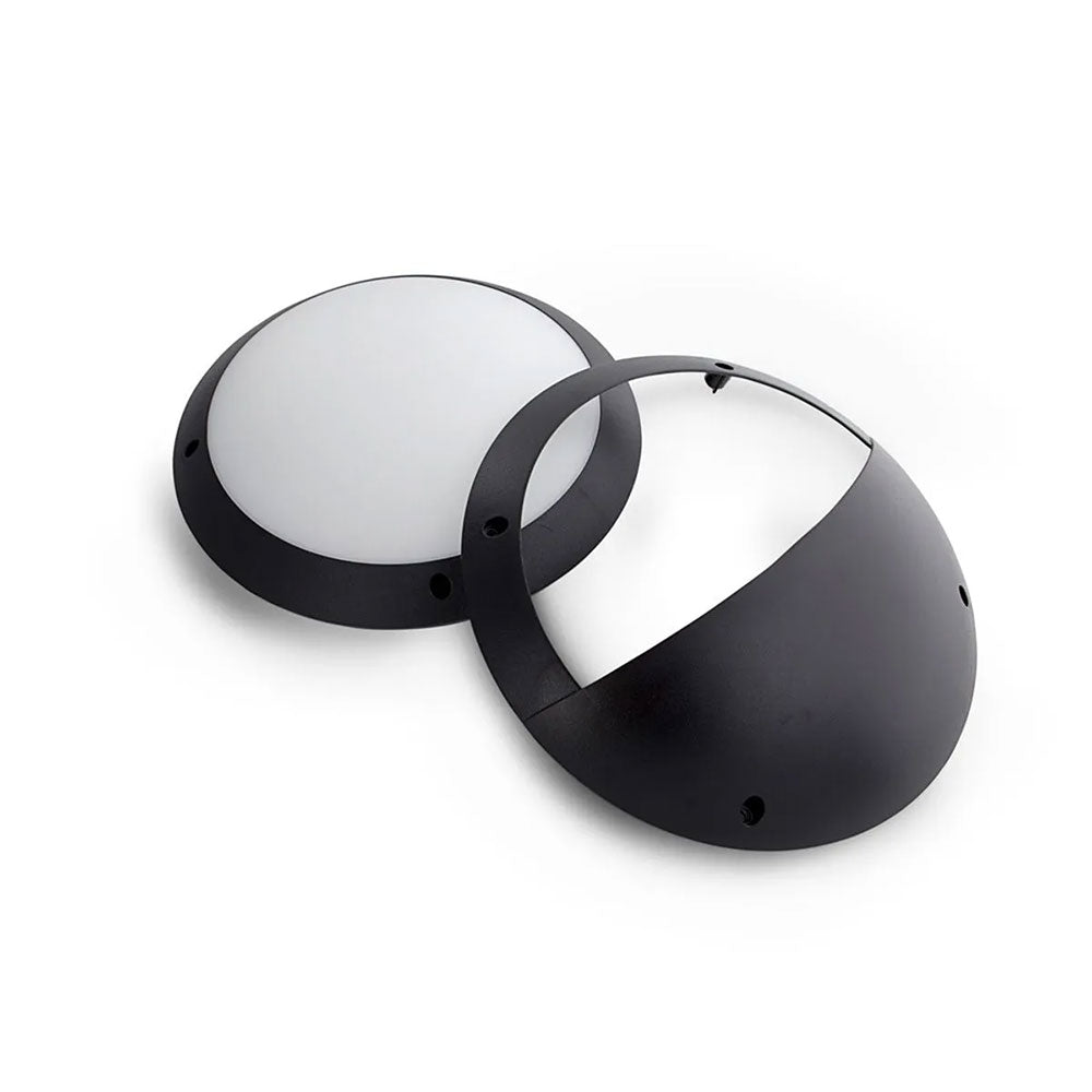 Round 12W LED Bunker Light Tri-Colour IP66 - AT3016/BLK/RD/TRI