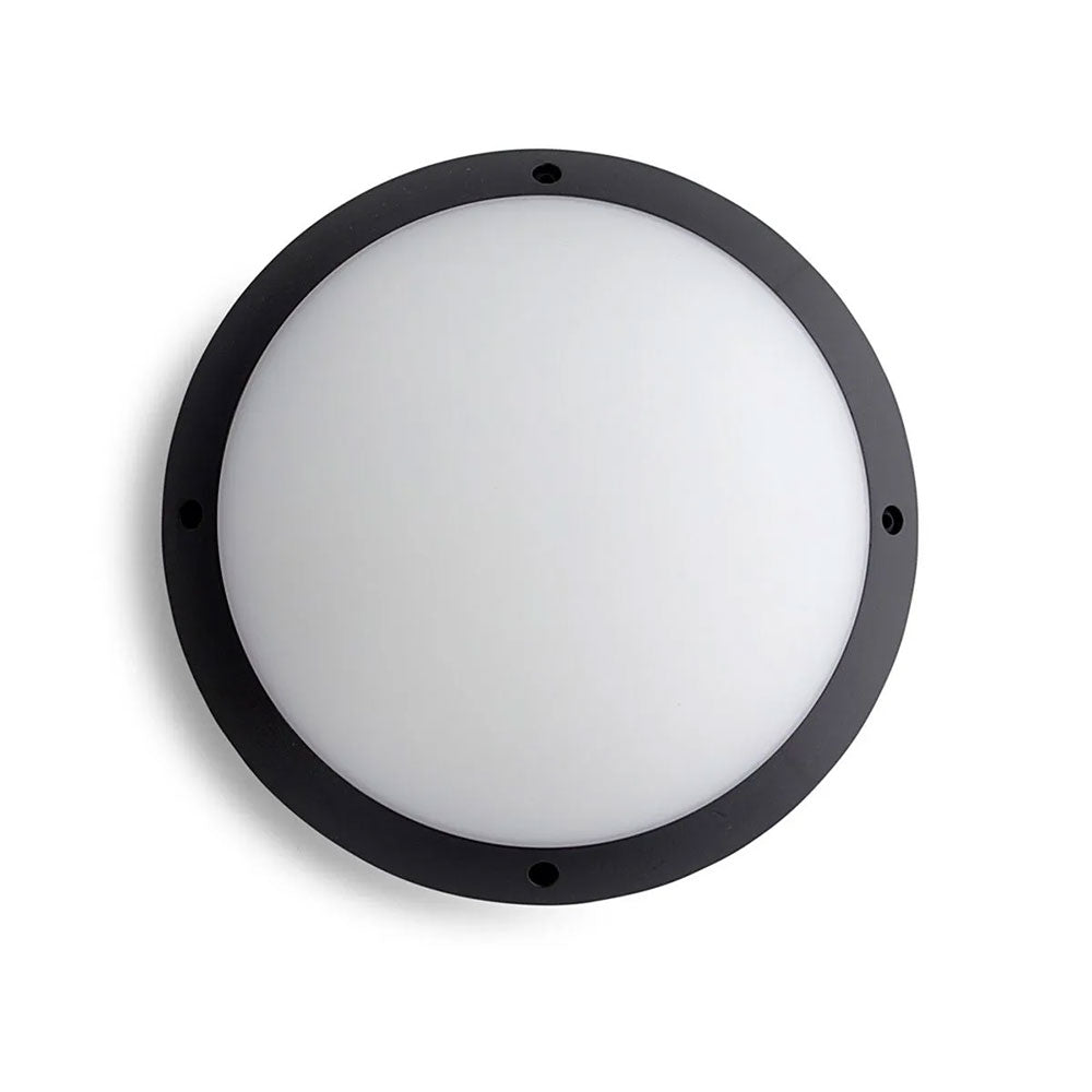 Round 12W LED Bunker Light Tri-Colour IP66 - AT3016/BLK/RD/TRI