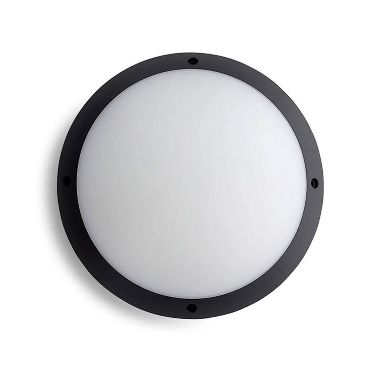Round 12W LED Bunker Light Tri-Colour IP66 - AT3016/BLK/RD/TRI