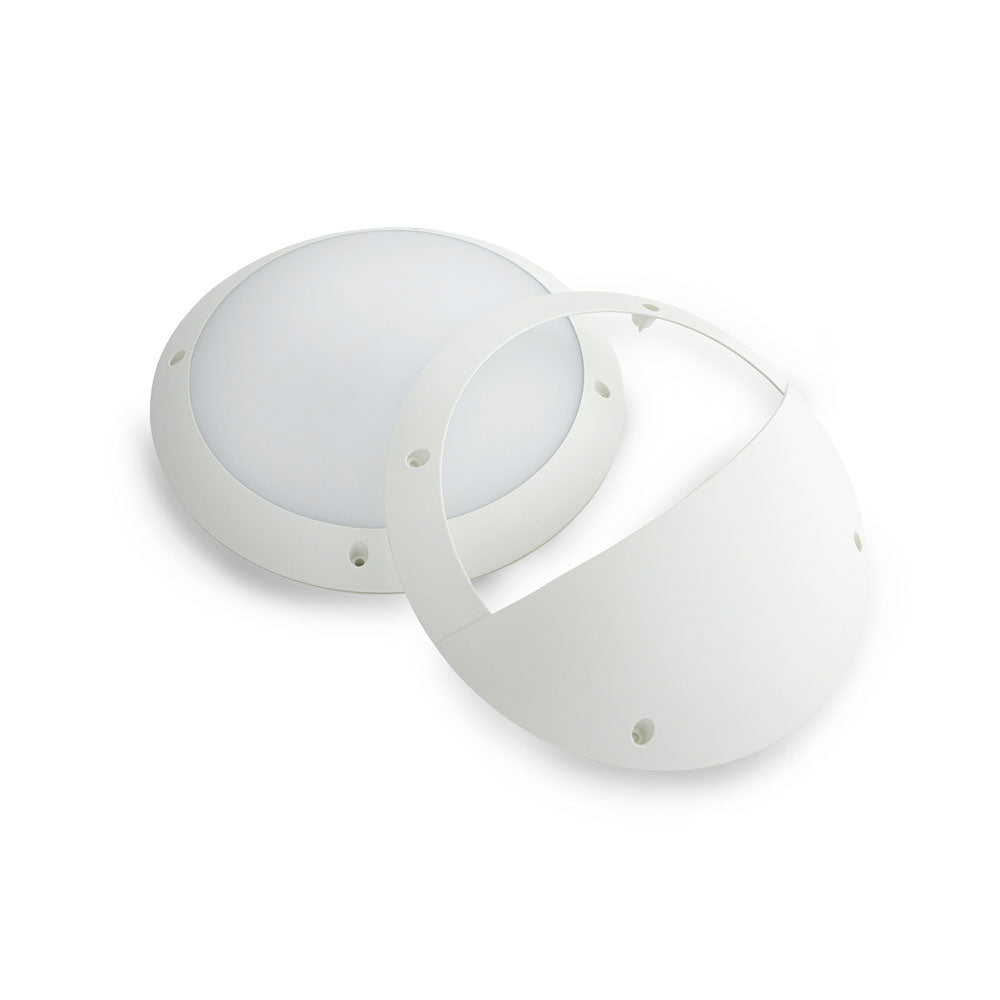 Round 12W LED Bunker Light Tri-Colour IP66 - AT3016/WH/RD/TRI