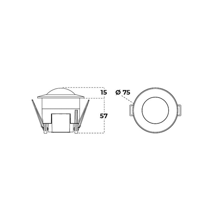 Recessed Mount Microwave Sensor 12M White - AT4100/MW/WHT