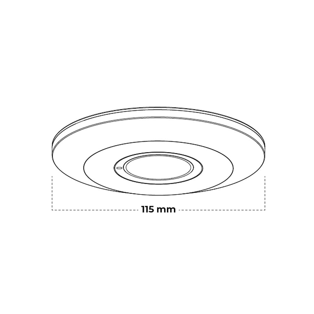 Surface Mount Microwave Sensor 12M White - AT4105/MW/WHT