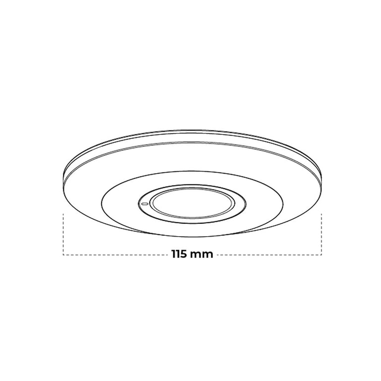 Surface Mount Microwave Sensor 12M White - AT4105/MW/WHT