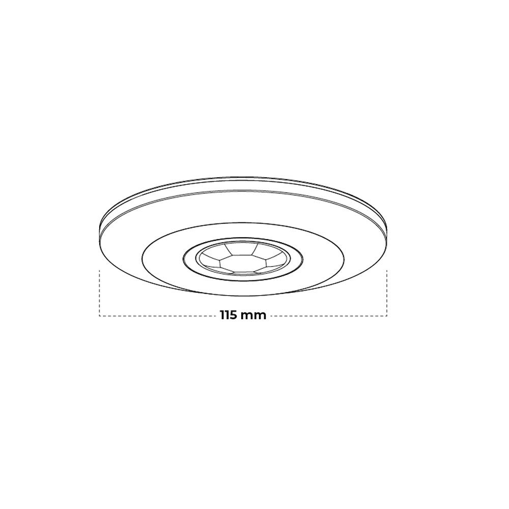 Surface Mount PIR Sensor 6M White -  AT4105/PIR/WHT