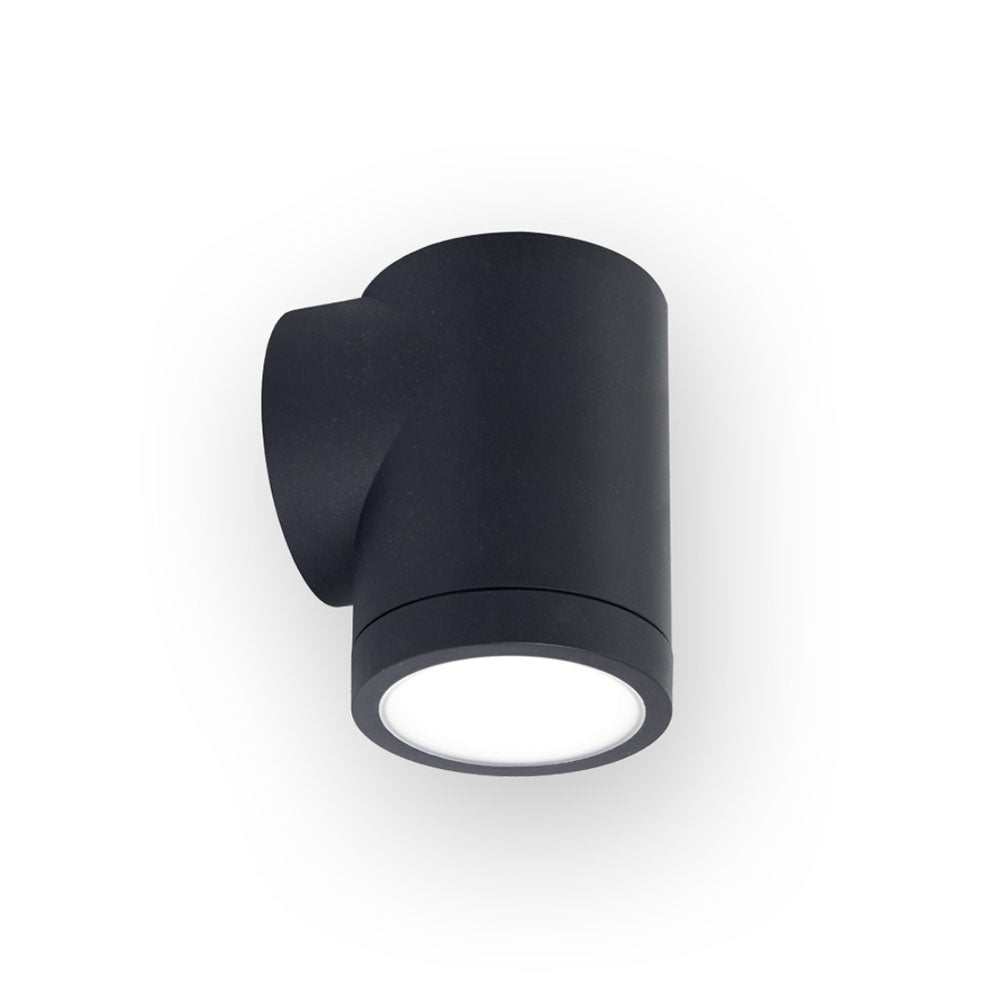 Samba 5W LED Fixed Polycarbonate Coastal Wall Pillar Light Charcoal / Tri-Colour - AT5011/CHA/TRI