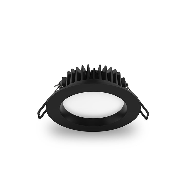 AT9012 12W Dimmable LED Downlight Black / Tri-Colour - AT9012/BLK/TRI