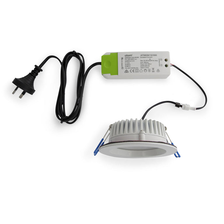 Fire Rated 12W LED Downlight White / Cool White - AT9012/WH/FR/CW