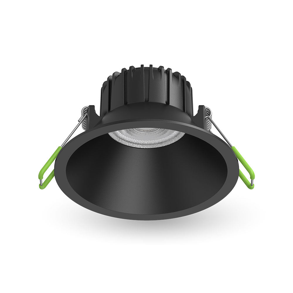 Lumara 12W LED High CRI Dimmable Downlight Black / Tri-Colour - AT9075/BK/TRI