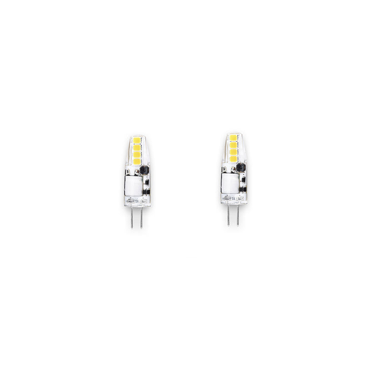 High Output Twin Pack 12V DC 1.5W G4 Bi-Pin LED Globe Warm White - AT9469/G4/WW