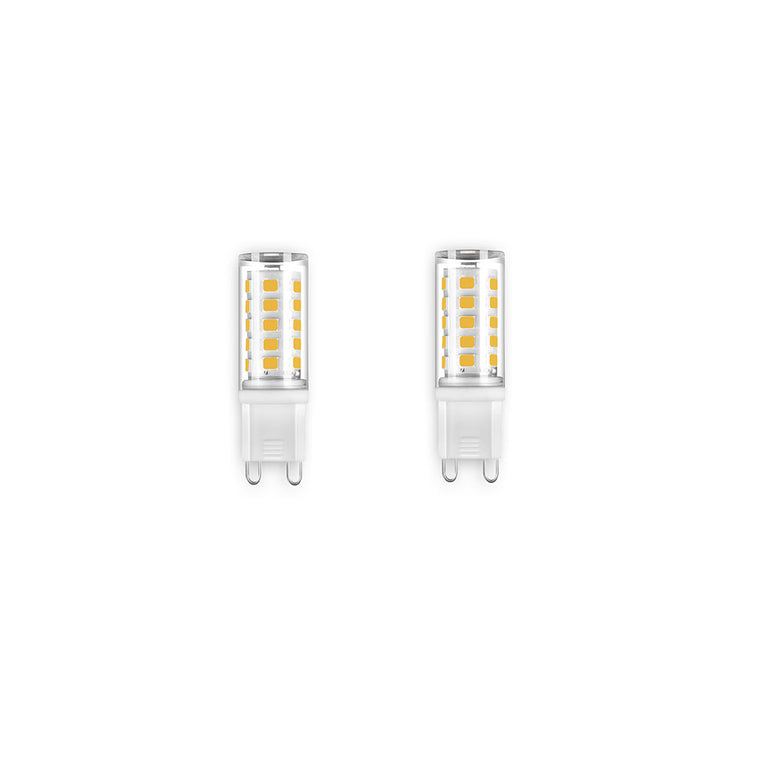 High Output Twin Pack 240V G9 3W LED Globe Cool White - AT9472/G9/CW
