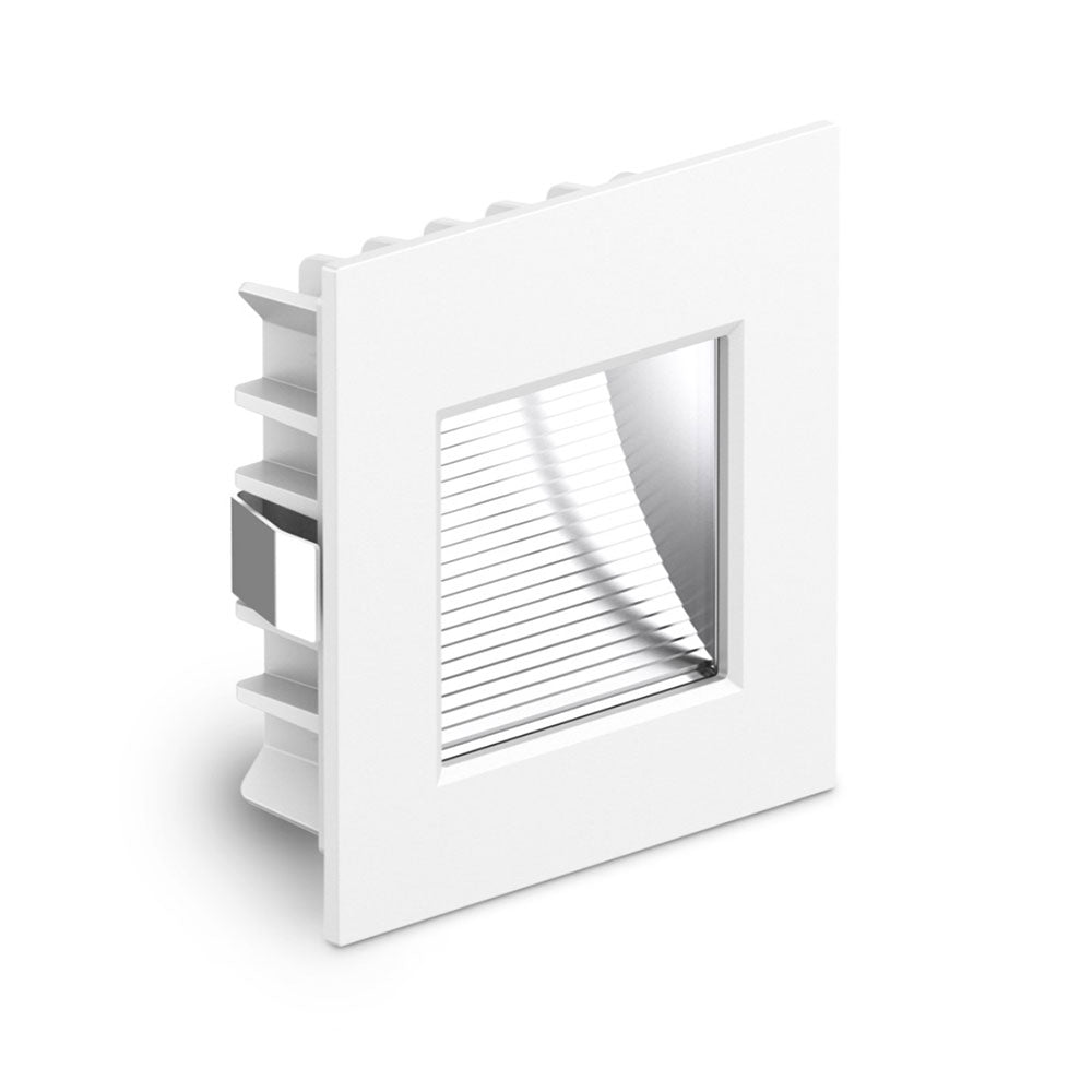 Recessed 3W LED 24V DC Steplight Clear Lens White / Cool White IP54 - AT9500/24V/WH/CW/C