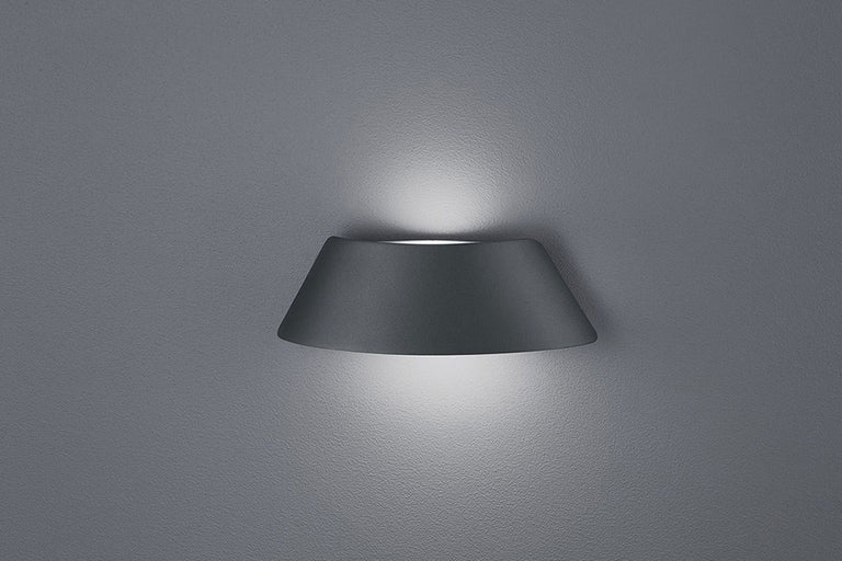 Exterior 9W LED Wall Light Black Finish / Warm White - Aten1