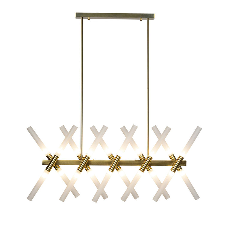 Auldana 20 Light LED Pendant Gold - AULDANA-20L Gold
