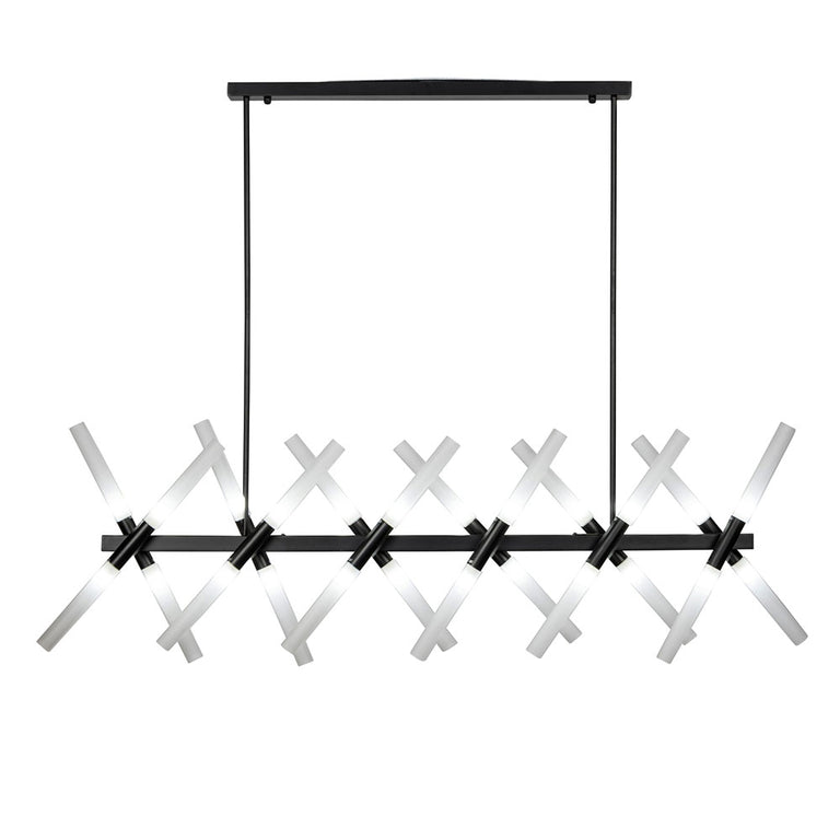 Auldana 24 Light LED Pendant Black - AULDANA-24L Black