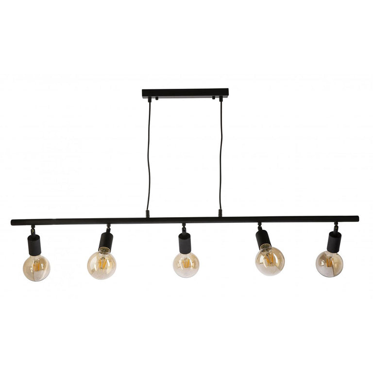 Austra 5 Light Pendant Black - AUSTRA-5L