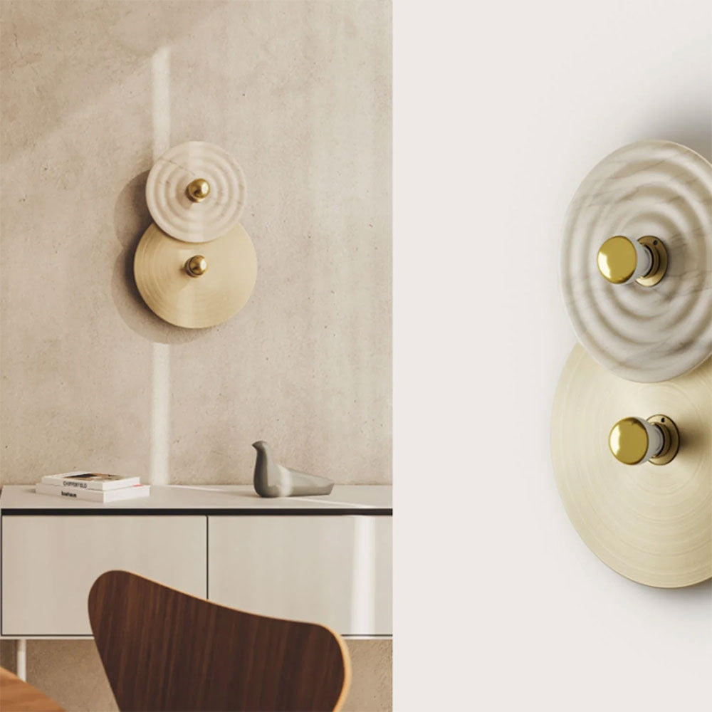 Abby 2 Light Wall Lamp Matt Brass -  ARO.A1259/2/ORO