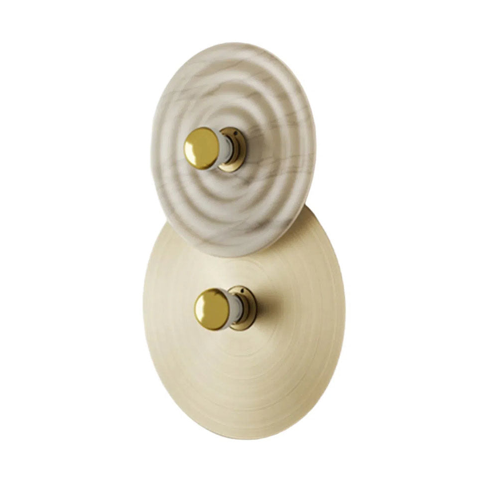 Abby 2 Light Wall Lamp Matt Brass -  ARO.A1259/2/ORO