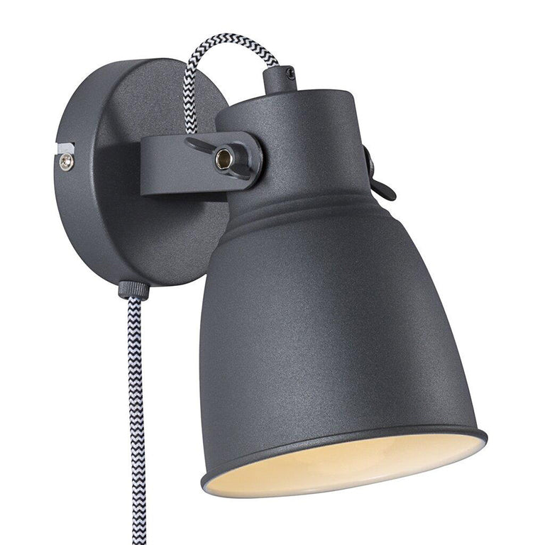 Adrian 240V E27 Wall Light Black - 48801003