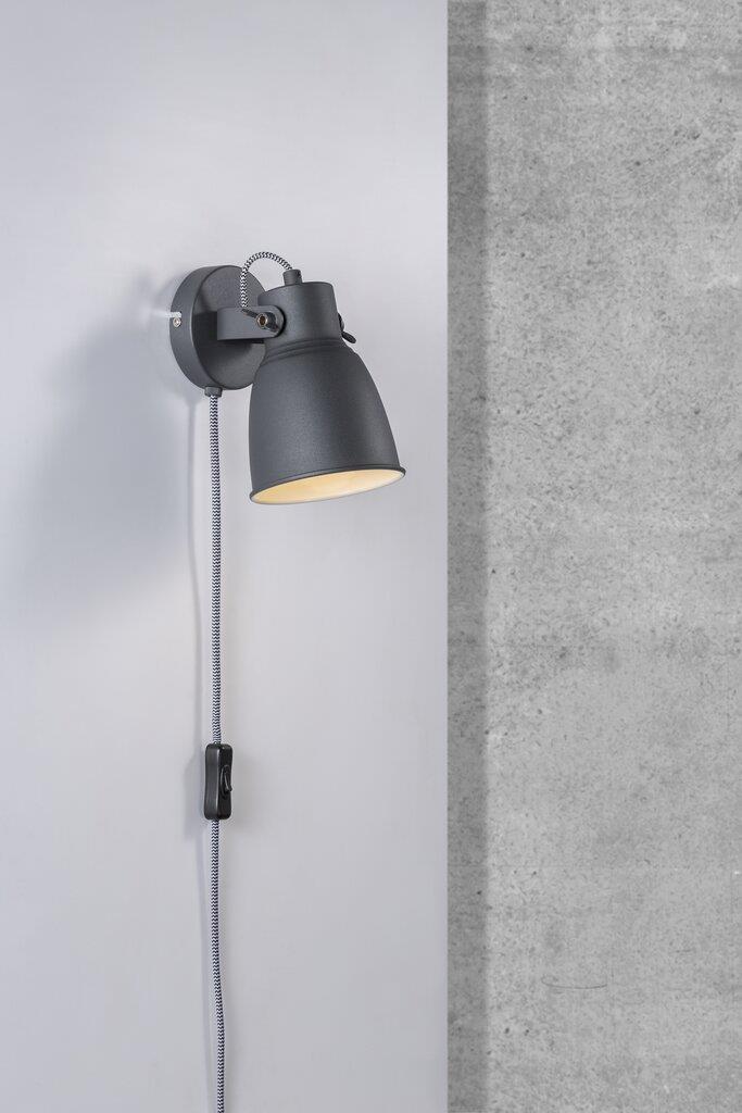 Adrian 240V E27 Wall Light Black - 48801003