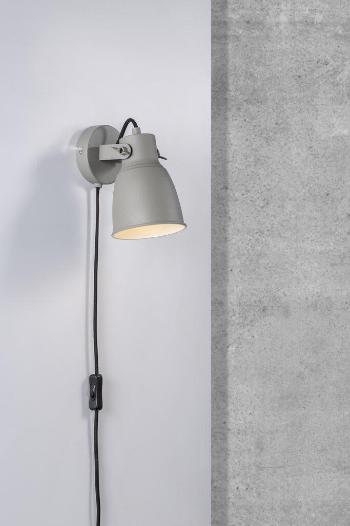 Adrian 240V E27 Wall Light Grey - 48801011
