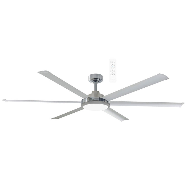 Albatross II DC 72" Smart Ceiling Fan With WIFI Remote Control + LED Light Brushed Nickel - MDCAB + MDCALKITB +MDCAB180B