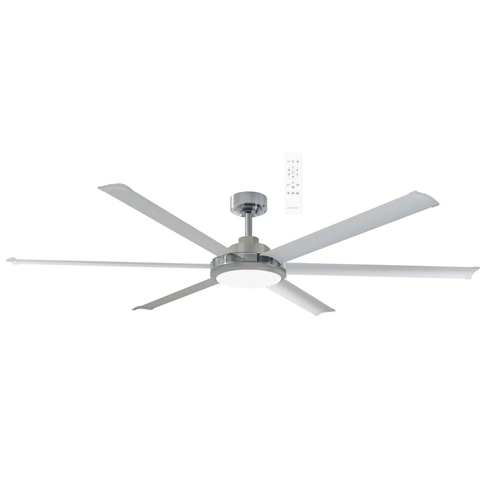 Albatross II DC 84" Smart Ceiling Fan With WIFI Remote Control + LED Light Brushed Nickel - MDCAB + MDCALKITB +MDCAB210B
