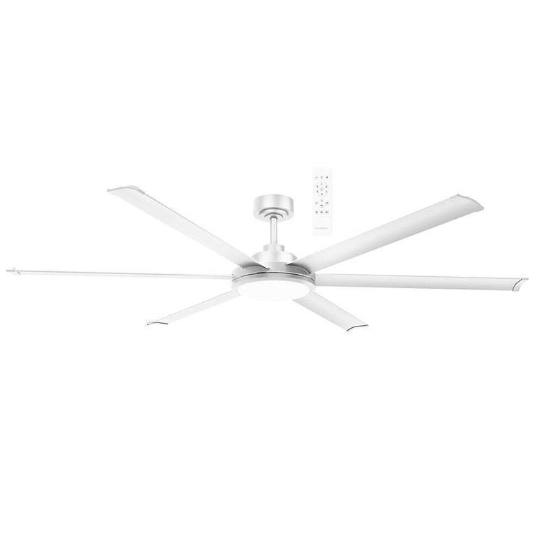 Albatross II DC 65" Smart Ceiling Fan With WIFI Remote Control + LED Light Matt White - MDCAW + MDCALKITW + MDCAB160W