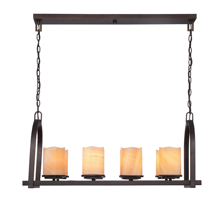 Aldora 8 Light Island Light Palladian Bronze - QZ/ALDORA8/ISLE