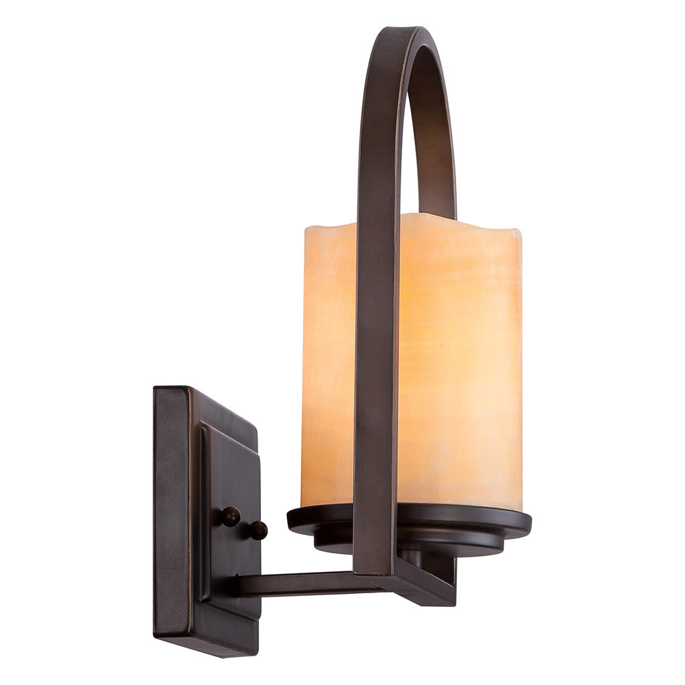 Aldora 1 Light Wall Light Palladian Bronze - QZ/ALDORA1