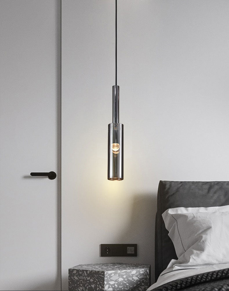 Alexa 1 Light Pendant Black / Grey