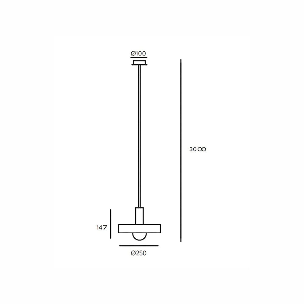 Aloa Pendant Lamp Matt Black - ARO.C1227