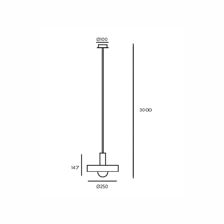 Aloa Pendant Lamp Matt Black - ARO.C1227