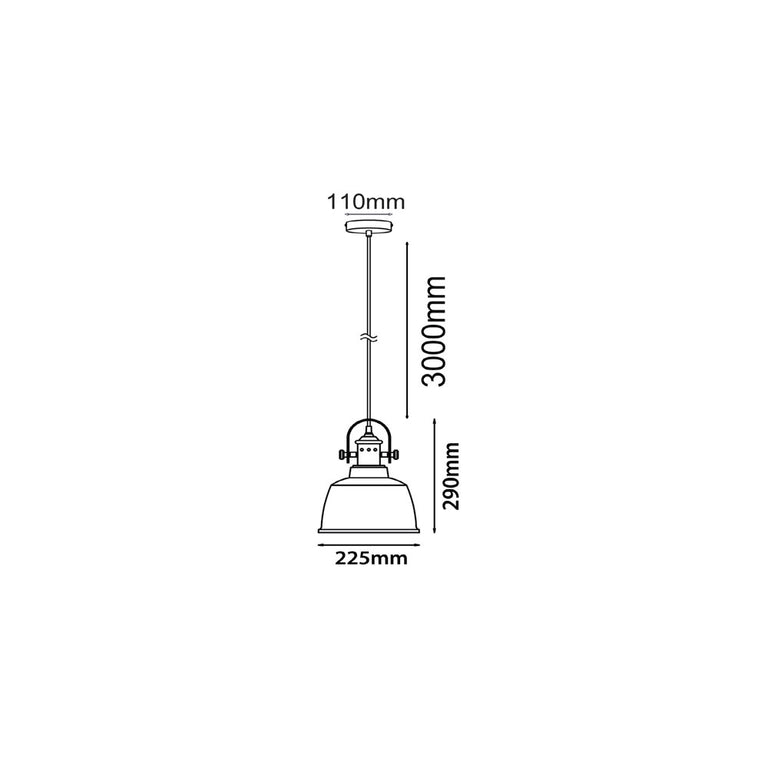 Bell Shape Pendant White - Alta1
