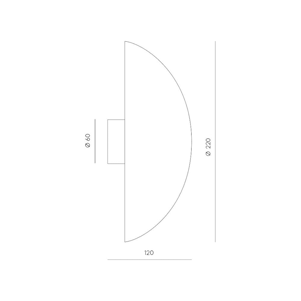 Altun 12W LED Wall Light Large Matt White - ARO.A1120/22/BCO