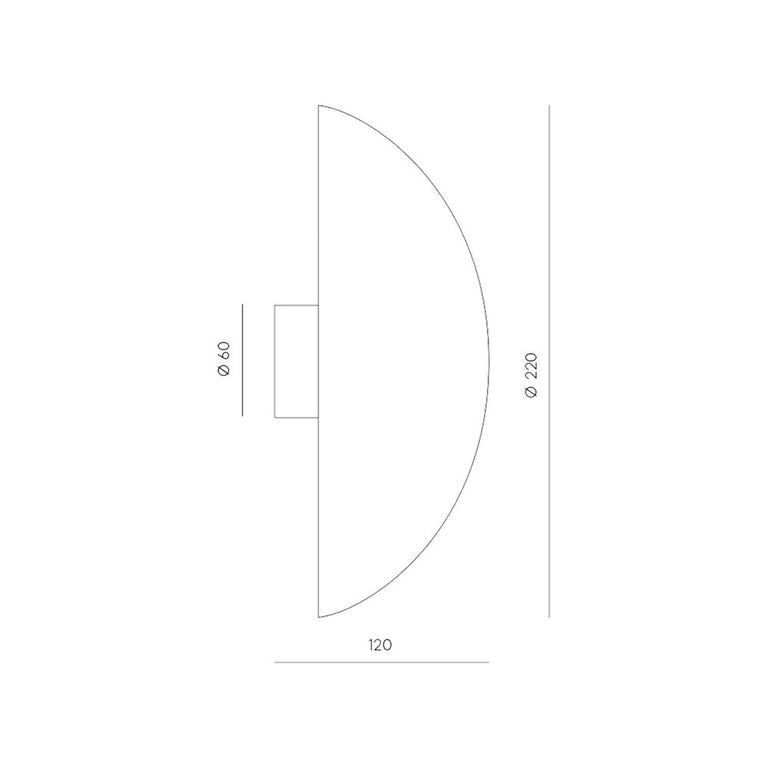 Altun 12W LED Wall Light Large Matt White - ARO.A1120/22/BCO